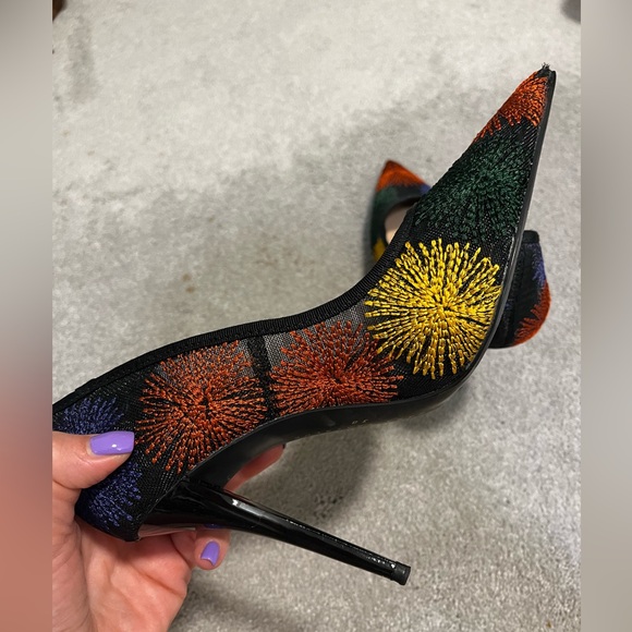 Zara Mesh Colorful Heels - Picture 2 of 5